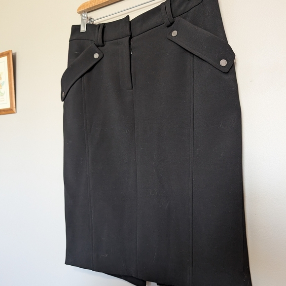 2/$20 Sandra Angelozzi Classic Black Pencil Skirt Size 6 - Picture 2 of 9